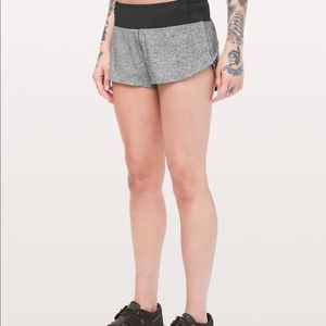 LULULEMON GREY SHORTS (SIZE 2)